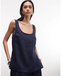 ASOS - Linen-look Shell Top - Lyst