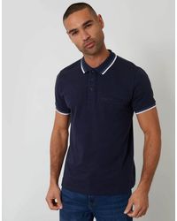 Threadbare - Jetted Pocket Cotton Polo Shirt - Lyst