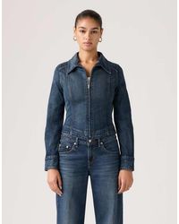 Levi's - Stretch Fitted Trucker Jacket - Lyst