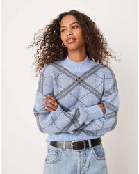 Glamorous - High Neck Fitted Jumper - Lyst