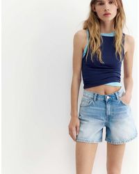 Pull&Bear - Pantaloncini Stile Bermuda A Vita Medio Alta - Lyst