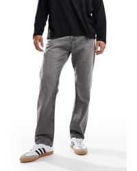 Jack & Jones - Vaqueros De Corte Recto Con Lavado Gris Chris De - Lyst