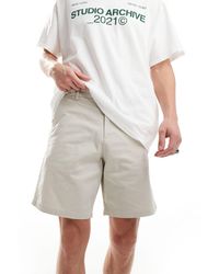 SELECTED - Pantalones cortos chinos blancos - Lyst