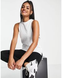 ASOS 4505 Icon Vest With Drop Arm Hole - White