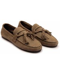 OFF THE HOOK - Walbrook Suede Leather Tassel Loafers - Lyst
