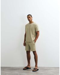 BOSS - Waffle Shorts With Logo Print - Lyst