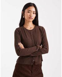 Threadbare - Button Up Long Sleeve Jersey Top - Lyst