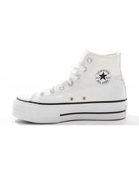 Converse - Chuck Taylor All Star Lift Hi Wide Fit Platform Trainers - Lyst