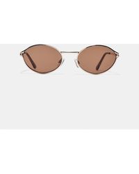 Stradivarius - Round Metal Glasses - Lyst