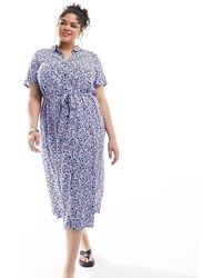 Vero Moda - Maxi Overhemdjurk Met Knoopsluiting - Lyst