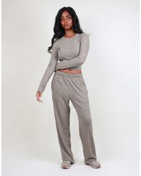 SIMMI - Heavyweight Knit Straight Leg Trouser - Lyst