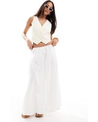Stradivarius - Bubble Hem Midi Skirt - Lyst