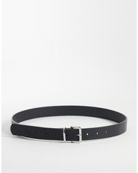 JJXX - Leather Mix Square Buckle Belt - Lyst