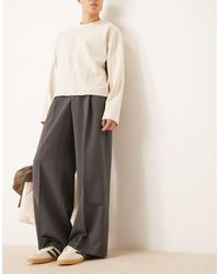 ASOS - Smart Loose Fit Trousers With Front Pleat - Lyst