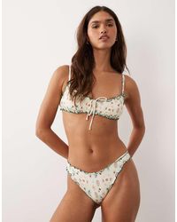Dippin' Daisy's - Dippin Daisys Printemps Ruched Cheeky Bikini Bottom - Lyst