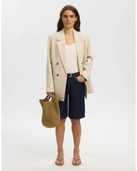 SELECTED - Short en jean - foncé - Lyst