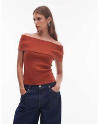 Nia - Annemarie Off The Shoulder Knit Sweater - Lyst