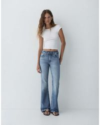 Pull&Bear - Low-rise Bootcut Jeans - Lyst