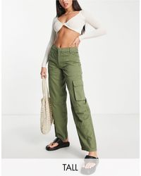 pantalons en chinos voor Cargobroeken TOPSHOP Mesh Onderbroek Met Hoge Taille En Zebraprint in het Zwart Dames Kleding voor voor Broeken 