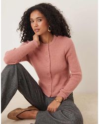 ASOS - Crew Neck Micro Cardigan - Lyst