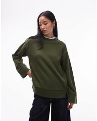 ASOS - Supersoft Split Hem Sweatshirt - Lyst
