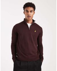 Brave Soul - 1/4 Zip Knitted Jumper - Lyst