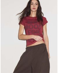 Stradivarius - Printed Short Sleeve T-shirt - Lyst