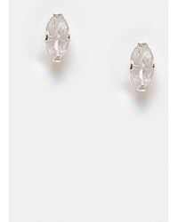 Kingsley Ryan - Tiny Gem Set Diamond Shape Stud Earrings - Lyst