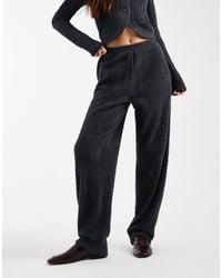 ASOS - – strukturierte, flauschige barrel-hose - Lyst