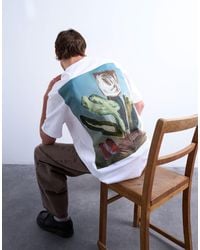 TOPMAN - Oversized Fit T-shirt With Front And Back Collage Floral Print - Lyst