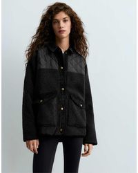 Oysho - Combined Faux-Shearling Jacket - Lyst