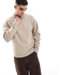 Jack & Jones - Oversized Fluffy Crew Neck Jumper - Lyst