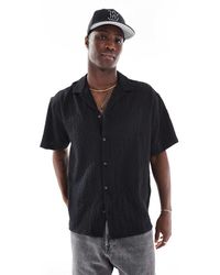 Jack & Jones - Camicia Nera A Maniche Corte - Lyst