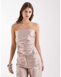 laagam - Amelia Textured Sequin Top - Lyst