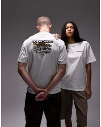 Dickies - Camiseta Blanca Con Estampado Gráfico En La Espalda De Paisaje De - Lyst