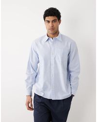 SELECTED - 100% Cotton Oxford Long Sleeve Shirt - Lyst