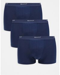 GANT - 3 Pack Of Trunks With Small Logo - Lyst