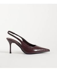 SIMMI - Simmi London Wide Fit Lirien Pointed Slingback Court Shoes - Lyst