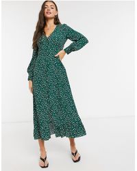 whistles python print midi dress