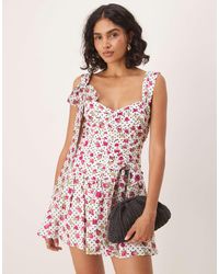 For Love & Lemons - Bettty Bud Ruched Mini Dress - Lyst