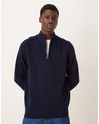 Barbour - Grangetown Half Zip Knitted Jumper - Lyst
