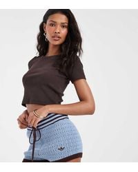 adidas Originals x ASOS - Cable Knit Hot Pants - Lyst