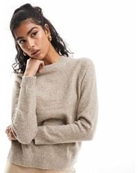 Vero Moda - Round Neck Knitted Jumper - Lyst