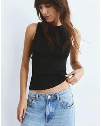 Pull&Bear - Tanktop Met Ronde Hals - Lyst