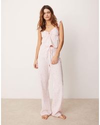 Boux Avenue - Cotton Cami And Trouser Set - Lyst