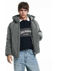 Pull&Bear - Cut-Out Puffer Jacket - Lyst