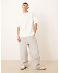 ASOS - – weit geschnittene jogginghose aus schwerem material - Lyst