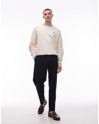 TOPMAN - – schmal zulaufende hose aus seersucker - Lyst