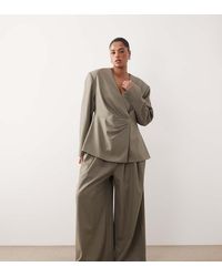 ARRANGE - Curve Draped Tailored Wide Leg Trouser - Lyst