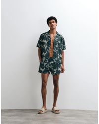 ASOS - Short Length Linen Look Swim Shorts - Lyst